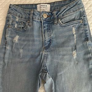 Miss Selfridge Skinny Ripped Jeans